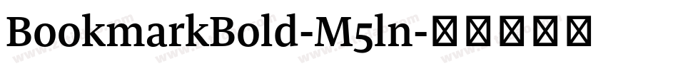 BookmarkBold-M5ln字体转换
