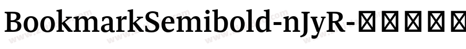 BookmarkSemibold-nJyR字体转换