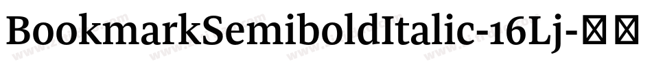 BookmarkSemiboldItalic-16Lj字体转换