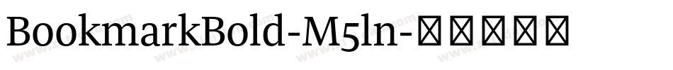 BookmarkBold-M5ln字体转换