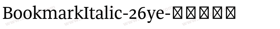 BookmarkItalic-26ye字体转换