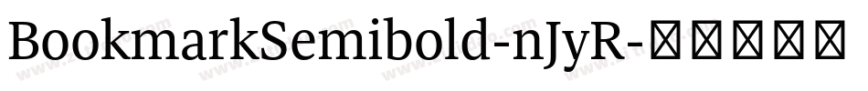 BookmarkSemibold-nJyR字体转换
