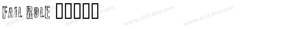 Fail-RdlE字体转换