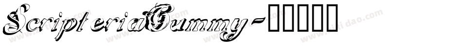 ScripteriaGummy字体转换