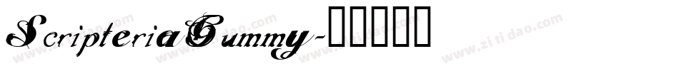 ScripteriaGummy字体转换