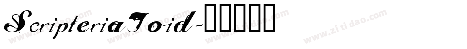 ScripteriaToid字体转换