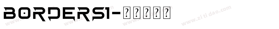 BORDERS1字体转换