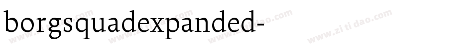 borgsquadexpanded字体转换