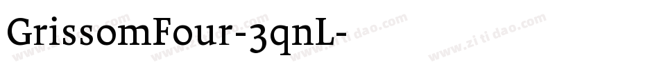 GrissomFour-3qnL字体转换