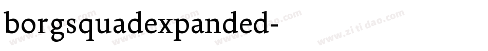 borgsquadexpanded字体转换