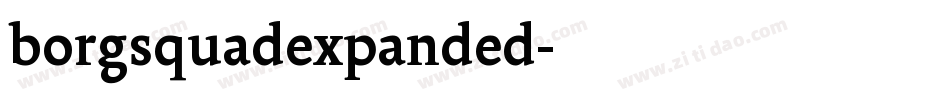 borgsquadexpanded字体转换