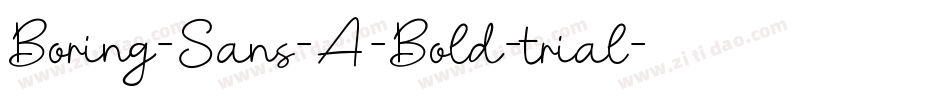 Boring-Sans-A-Bold-trial字体转换
