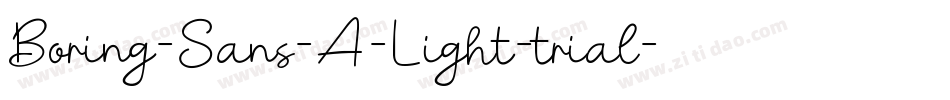 Boring-Sans-A-Light-trial字体转换