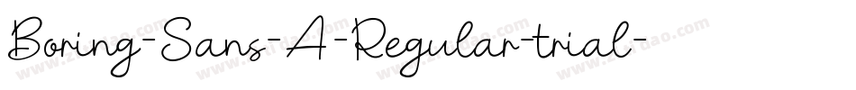 Boring-Sans-A-Regular-trial字体转换