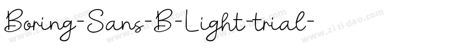 Boring-Sans-B-Light-trial字体转换