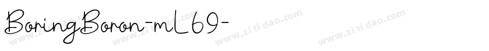 BoringBoron-mL69字体转换