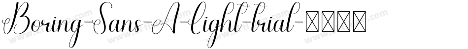 Boring-Sans-A-Light-trial字体转换