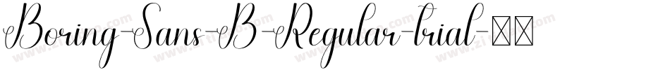 Boring-Sans-B-Regular-trial字体转换