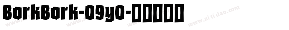BorkBork-O9yO字体转换