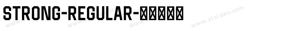 Strong-Regular字体转换