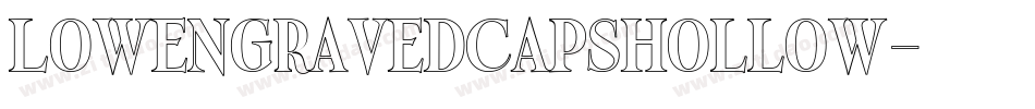 LowEngravedCapsHollow字体转换