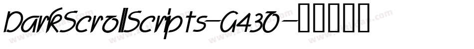 DarkScrollScripts-G43O字体转换