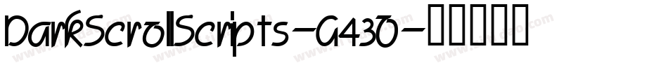 DarkScrollScripts-G43O字体转换