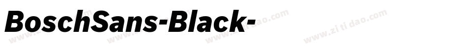 BoschSans-Black字体转换