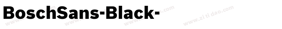 BoschSans-Black字体转换