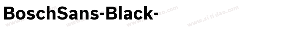 BoschSans-Black字体转换