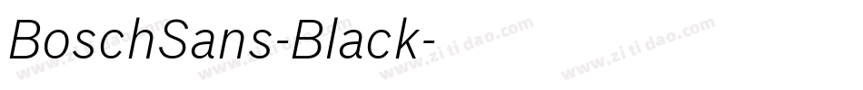 BoschSans-Black字体转换