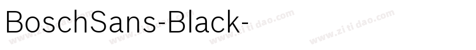 BoschSans-Black字体转换