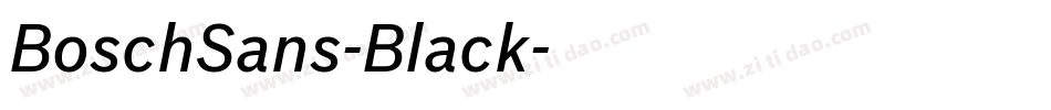 BoschSans-Black字体转换