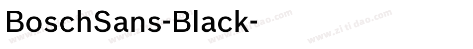 BoschSans-Black字体转换