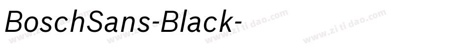 BoschSans-Black字体转换