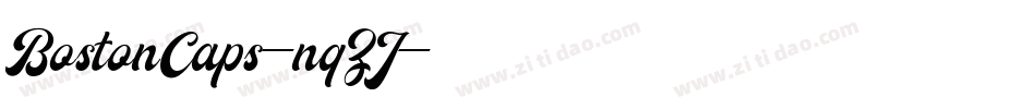 BostonCaps-nqZJ字体转换