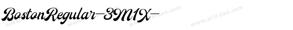 BostonRegular-3M1X字体转换