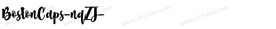 BostonCaps-nqZJ字体转换