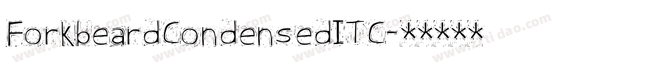 ForkbeardCondensedITC字体转换