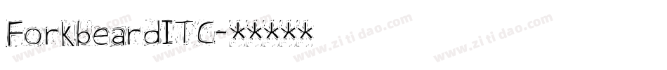 ForkbeardITC字体转换