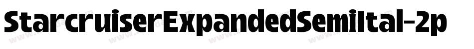 StarcruiserExpandedSemiItal-2pRW字体转换 StarcruiserExpandedSemiItal-2pRW字体转换