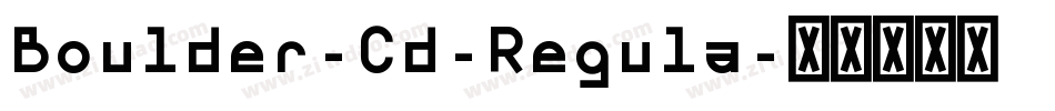 Boulder-Cd-Regula字体转换