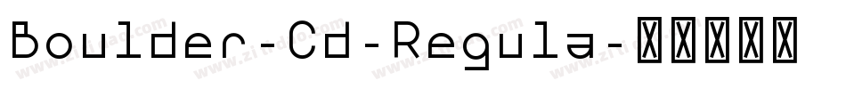 Boulder-Cd-Regula字体转换
