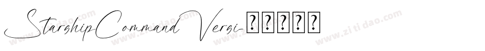StarshipCommandVersi字体转换