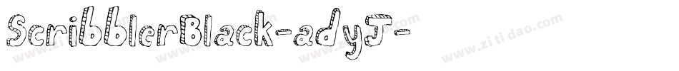 ScribblerBlack-adyJ字体转换