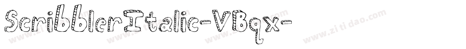 ScribblerItalic-VBqx字体转换