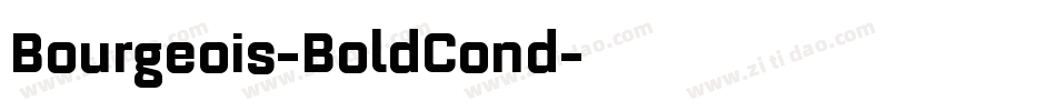 Bourgeois-BoldCond字体转换