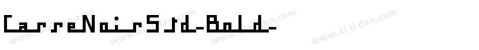 CarreNoirStd-Bold字体转换