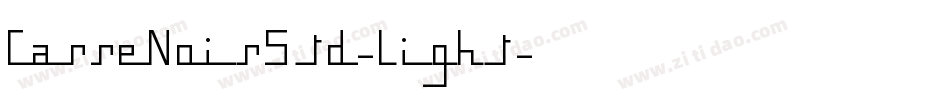 CarreNoirStd-Light字体转换