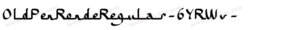 OldPenRondeRegular-6YRWv字体转换